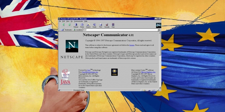 Dalam draf dokumen perjanjian Brexit, Netscape Communicator masih digunakan untuk perpindahan data