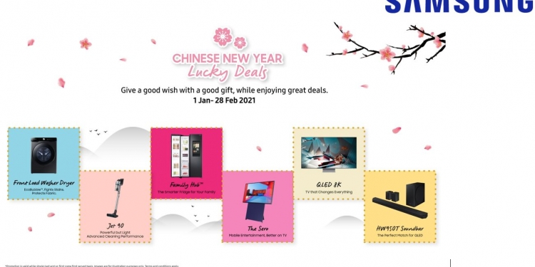 PROMO: Jualan CNY Samsung, beli satu barang elektronik, percuma satu hadiah seperti Galaxy Z Fold
