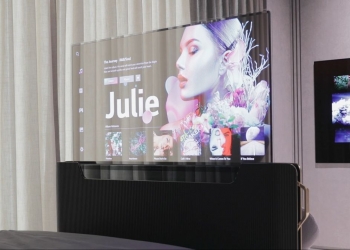 LG pamer set TV OLED lutsinar di katil dengan kadar telus 40%