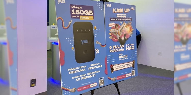 Yes naik taraf pelan jalur lebar dengan lebih banyak data