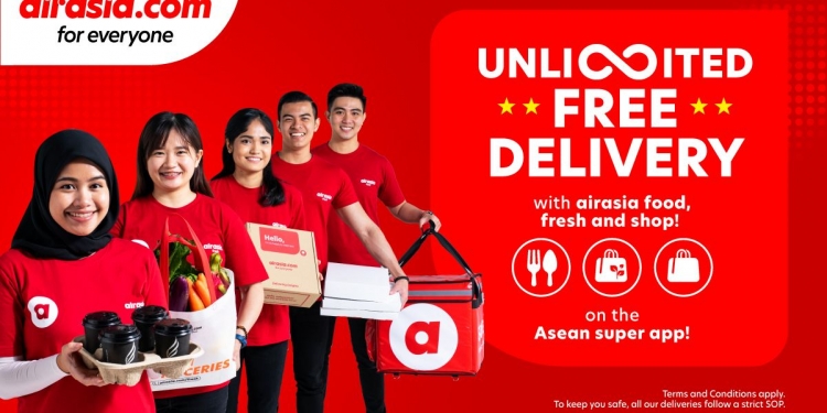 AirAsia sedia perkhidmatan penghantaran percuma sepanjang PKP