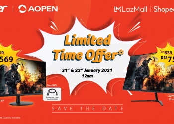 Monitor gaming mampu milik Acer AOpen 31.5″ & 23.8″ dilancar dengan diskaun dan hadiah percuma