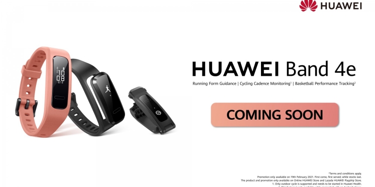Pantau jejak langkah lebih jitu dengan Huawei Band 4e, akan dilancarkan di Malaysia