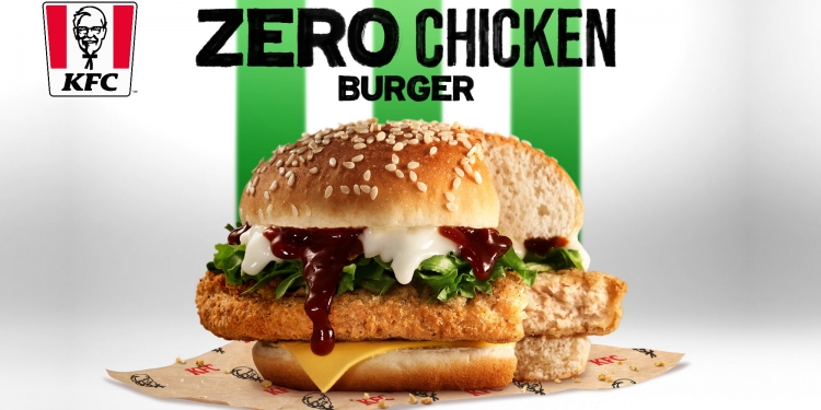 KFC Zero Chicken Burger – burger tanpa daging berperisa ayam Original Recipe