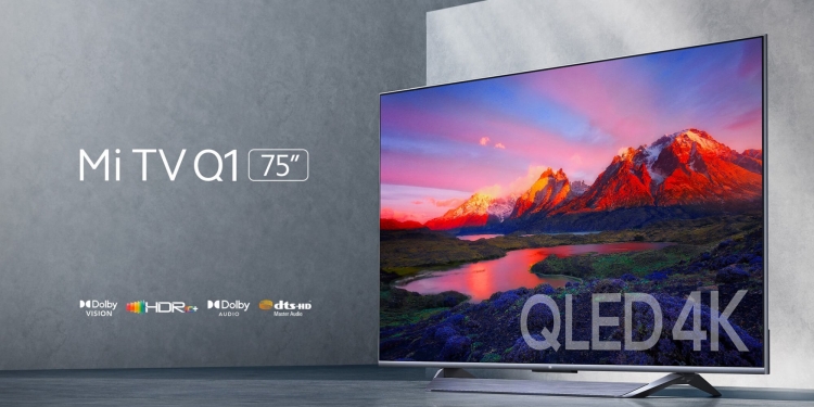Mi TV Q1 75-inci, TV Android Xiaomi dengan teknologi canggih QLED 4K UHD 120Hz