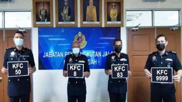 Ini peluang peminat abadikan nombor pendaftaran KFC di kenderaan