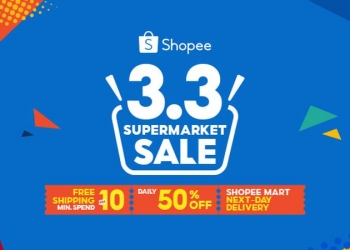 Shopee sedia penghantaran hari berikut sempena jualan 3.3 sehingga 3 Mac 2021