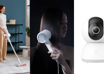 Tiga perkakas rumah Xiaomi tiba – pembersih hampagas, pengering rambut & kamera CCTV 2K