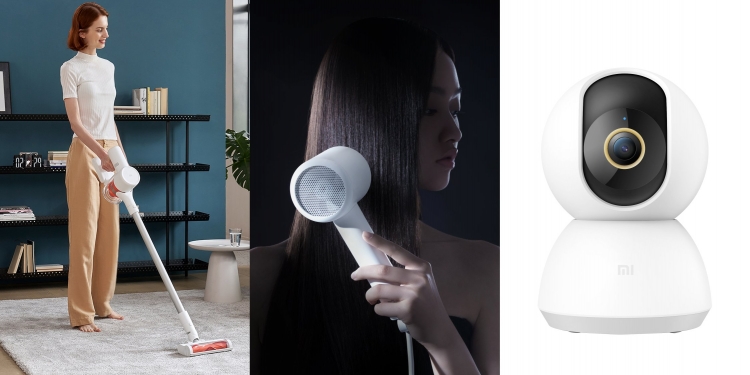 Tiga perkakas rumah Xiaomi tiba – pembersih hampagas, pengering rambut & kamera CCTV 2K