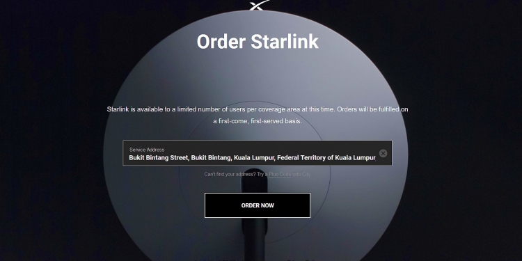 Starlink, penyedia internet satelit buka pendaftaran minat di Malaysia
