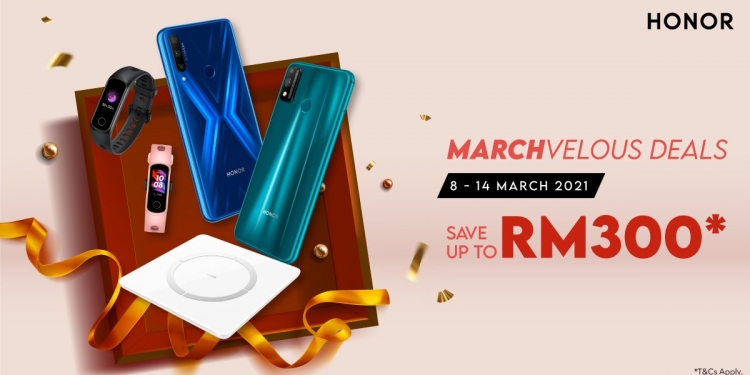 PROMO: Diskaun hingga RM300 di Jualan March-Velous Honor