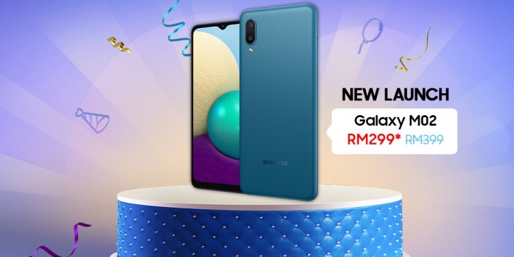 Samsung Galaxy M02 dilancar dengan harga promosi RM299