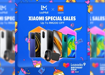 Jualan hebat Xiaomi sempena ulangtahun Lazada