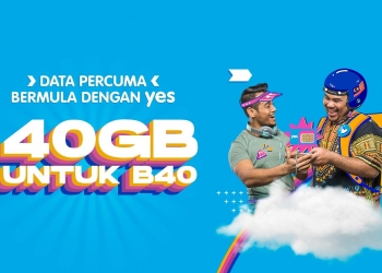 Yes meneruskan pemberian 40GB data percuma untuk golongan B40