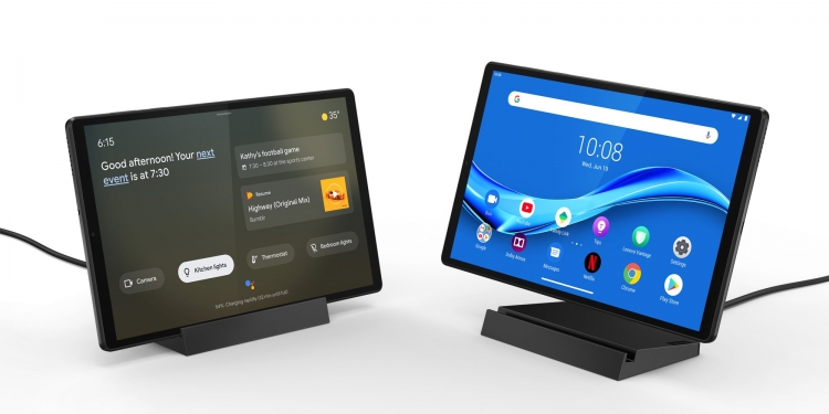 Lenovo Smart Tab M10 FHD Plus disertakan dok pengecas pintar dan Google Assistant