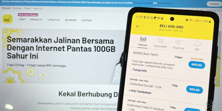 Langgan Pas Sahur Digi hanya RM7 dengan 100GB data