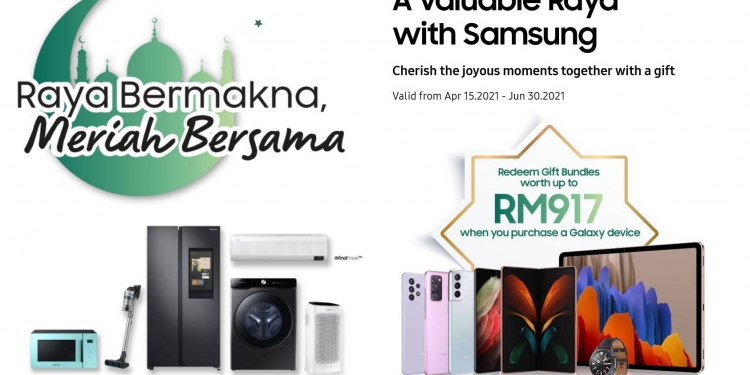 Beli, jimat & terima ganjaran sehingga RM1,000 dengan pembelian produk Samsung sempena Hari Raya