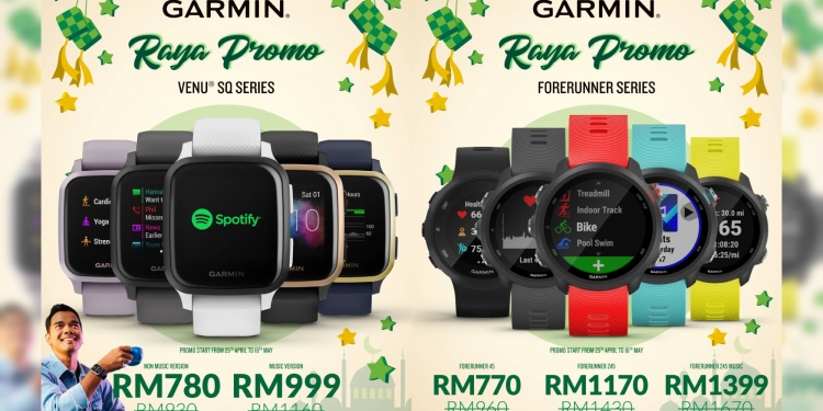 PROMO: Diskaun hingga RM271 untuk jam Garmin Forerunner dan Venu terpilih