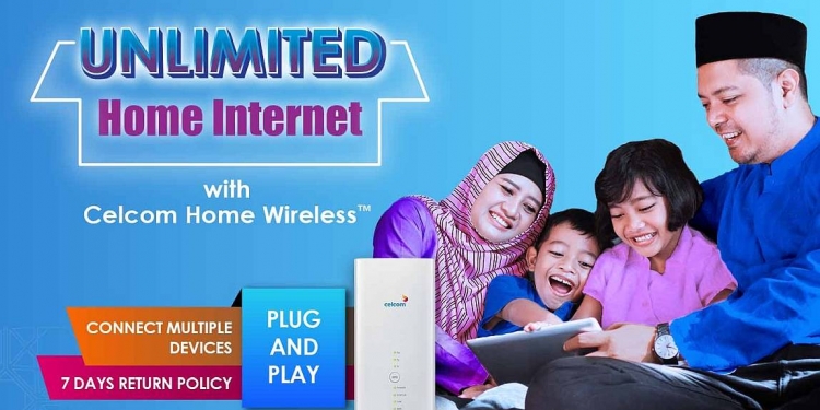 Promosi Raya Celcom Home ini ada internet “Tanpa Had” tetapi kuotanya terhad