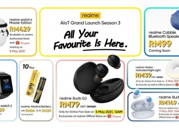 Ini senarai harga 7 produk AioT terbaru Realme