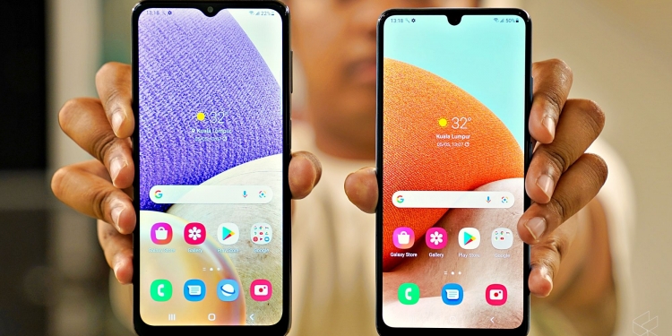 Duo Samsung Galaxy A32 tampilkan paparan Super AMOLED yang menawan