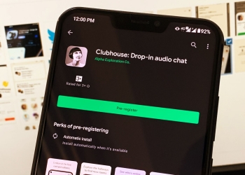 Laman APP Clubhouse di Playstore Android telah aktif, kini terima pendaftaran untuk memasangnya