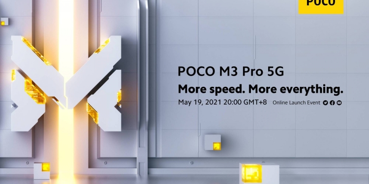 Poco M3 Pro dengan sokongan 5G akan dilancar pada 19 Mei