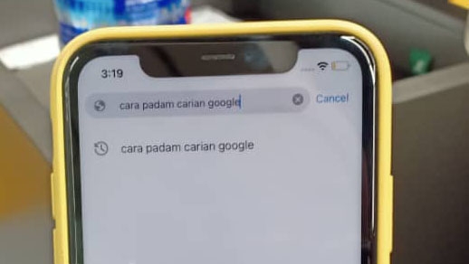 Dengan 2 klik sahaja, anda boleh hapuskan carian 15 minit terakhir di Google