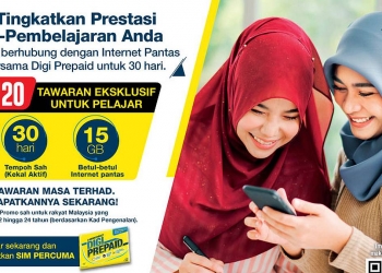 Pakej Data Khas Pelajar Digi hanya RM20 sebulan, diluaskan ke pelajar sekolah