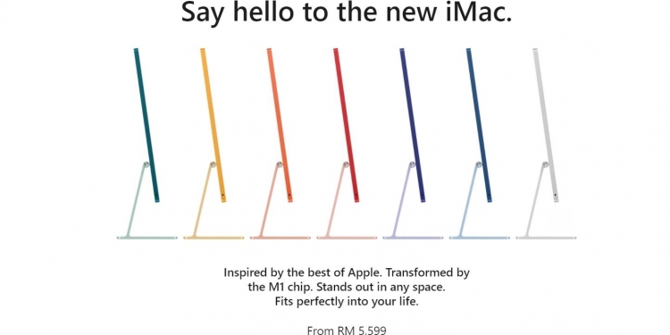 Apple iMac lebih nipis berkuasa M1 boleh dibeli di Malaysia sekarang