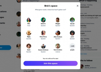 Sertai Twitter Spaces melalui web, tidak perlu audio, ada transkripsi di sediakan