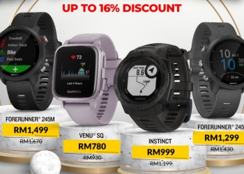 PROMO: Diskaun untuk jam pintar Garmin Venu, ForeRunner & Instinct sempena PKP penuh