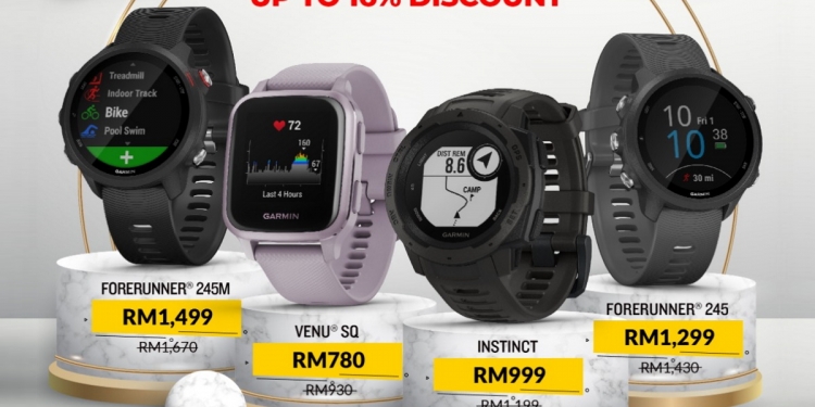 PROMO: Diskaun untuk jam pintar Garmin Venu, ForeRunner & Instinct sempena PKP penuh