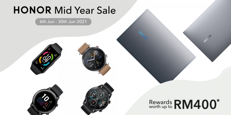 PROMO: Jualan pertengahan tahun Honor ada ganjaran sehingga RM400