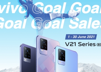 Beli telefon pintar siri Vivo V21 & terima rebat, baucar serta peluang sertai cabutan bertuah