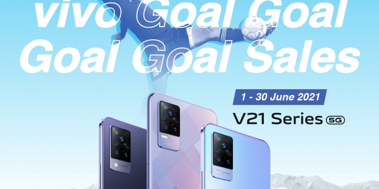 Beli telefon pintar siri Vivo V21 & terima rebat, baucar serta peluang sertai cabutan bertuah