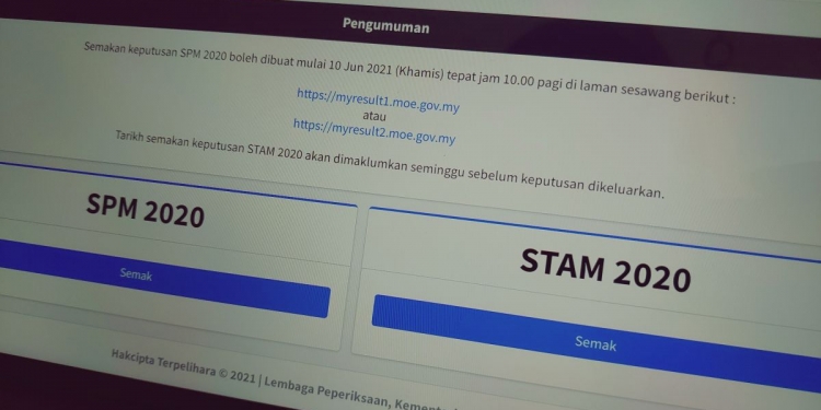Cara mudah untuk semak keputusan SPM 2020 melalui portal web dan SMS