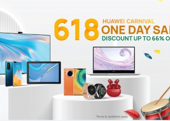 PROMO: Jualan 618 Huawei Carnival sediakan diskaun, hadiah percuma & baucar Grab