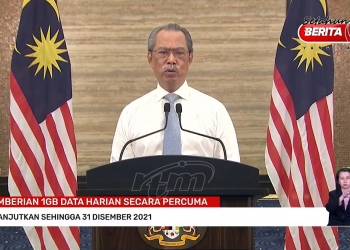 PEMULIH: Data 1GB percuma setiap hari akan diteruskan sehingga hujung tahun 2021