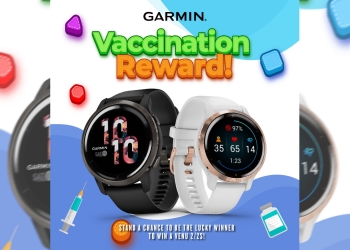 Vaksin dan kongsi di Instagram untuk memenangi Garmin Venu 2 bernilai RM1,799