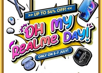 Oh My Realme 7.7 perkenal harga terendah buat pertama kali di Lazada dan Shopee