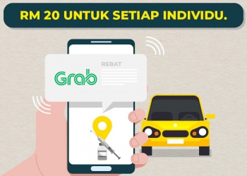 Semua penduduk Selangor kini layak terima rebat Grab RM20 untuk ke pusat vaksinasi, ini cara dapatkannya