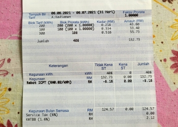 Fahami penggunaan elektrik serta tip penjimatan bil