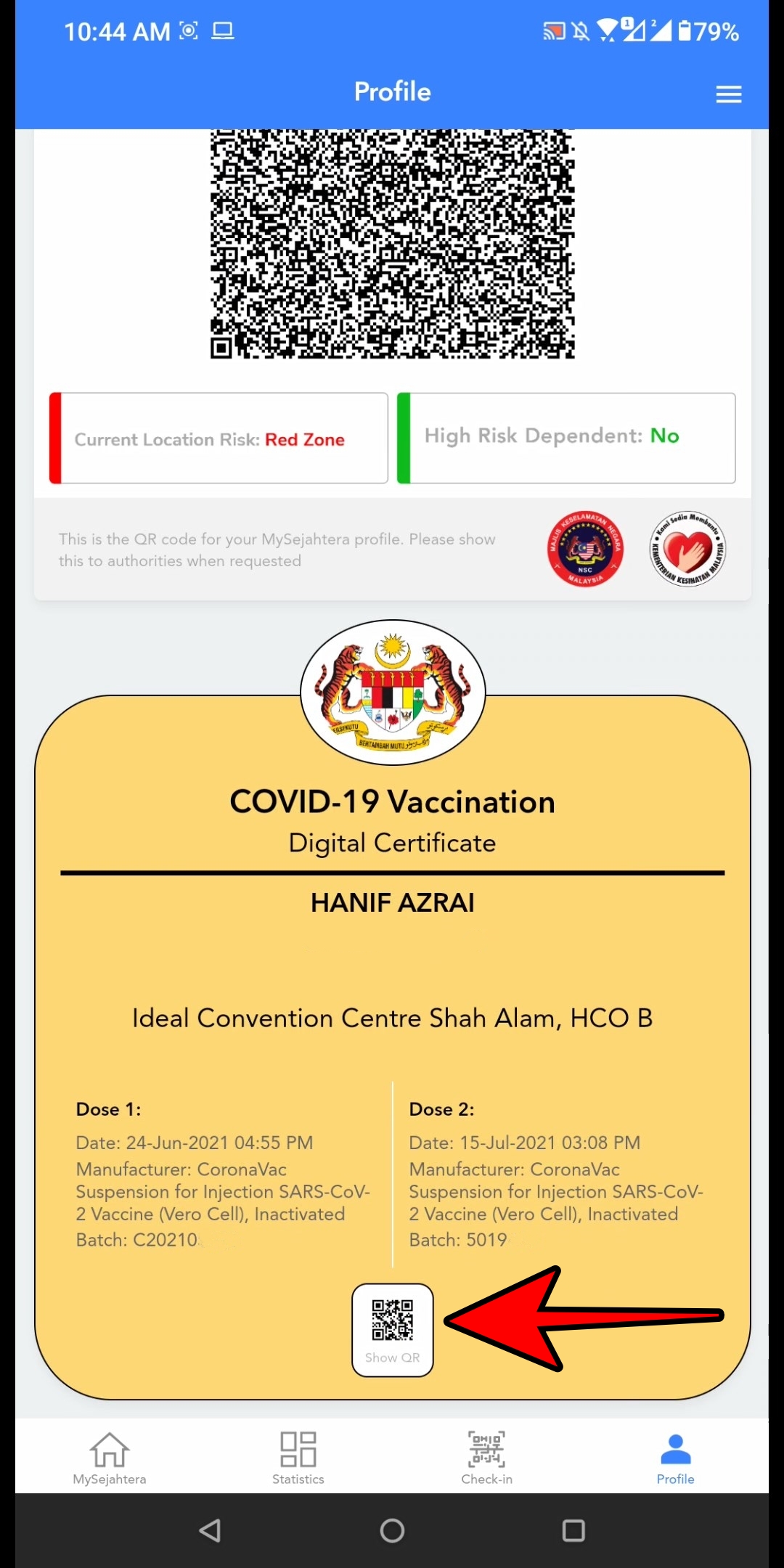 Cara cetak sijil digital vaksin MySejahtera COVID19 di telefon