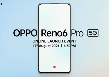 Anda boleh menang Oppo Reno 6 Pro dengan menonton majlis pelancarannya