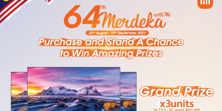 PROMO: Menangi TV Xiaomi 55″ dalam cabutan bertuah Merdeka Xiaomi