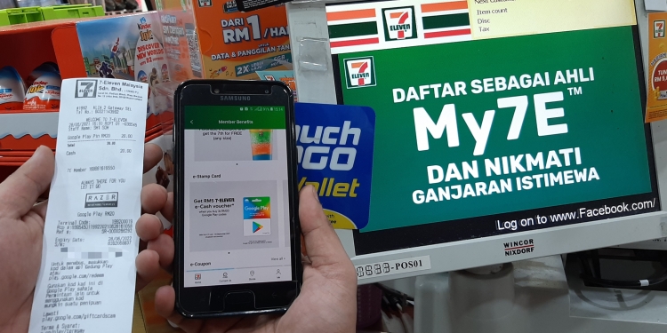 Beli kod Google Play di 7-Eleven & dapatkan baucar e-Tunai RM5