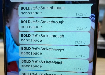 TIPS: Cara pantas bold, italic & sunting pelbagai gaya font di Whatsapp