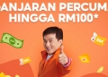 Shopee eDuit tawar kredit & baucar berjumlah RM100 kepada pengguna baru
