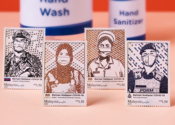 Pos Malaysia hasilkan setem edisi khas Barisan Hadapan Covid-19 dengan lakaran petugas